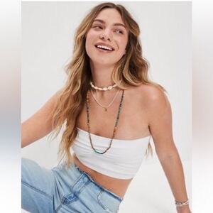 American Eagle Sunset Seamless Cropped Tube Top